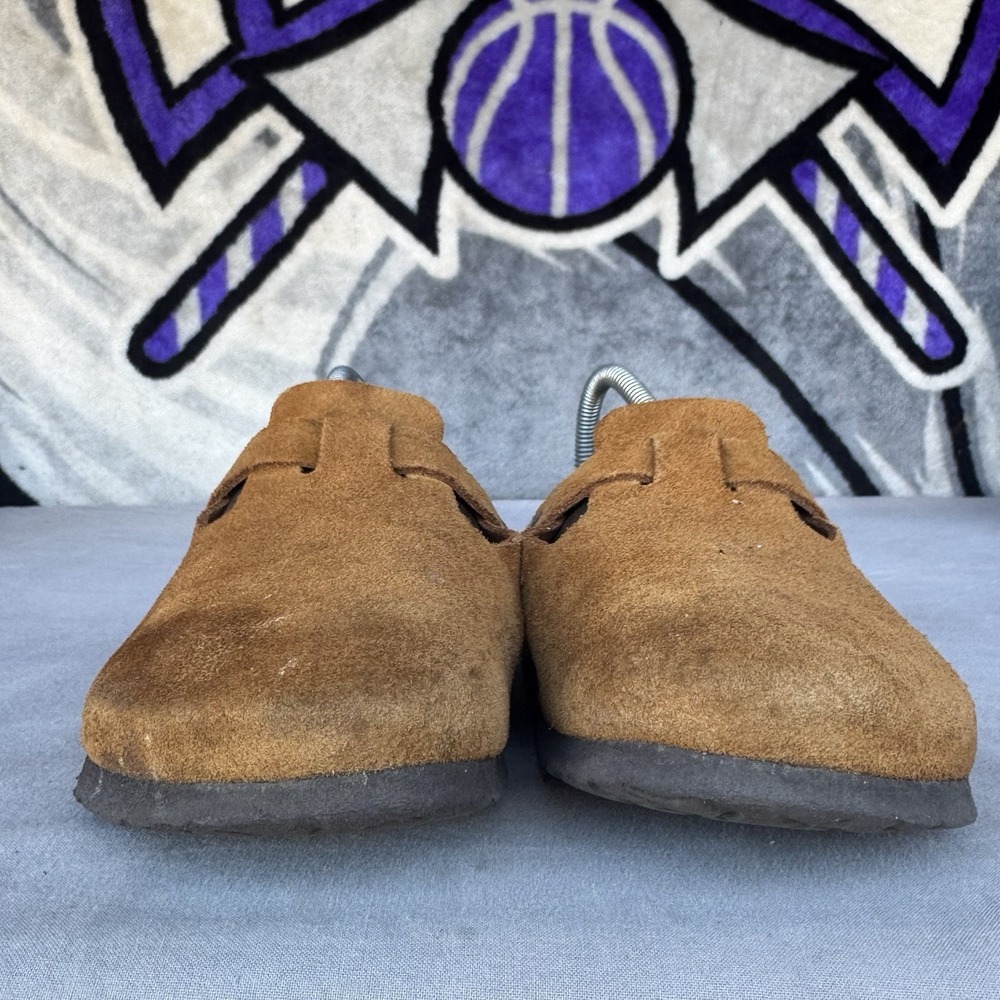 Size 39/W8/M6 - Birkenstock Boston SFB Unisex Suede Leather Clog Sandals - Picture 2 of 8